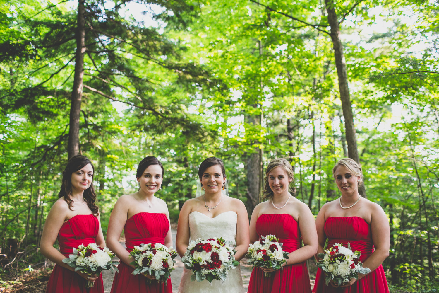 canada day wedding, red and white wedding, kortright centre wedding